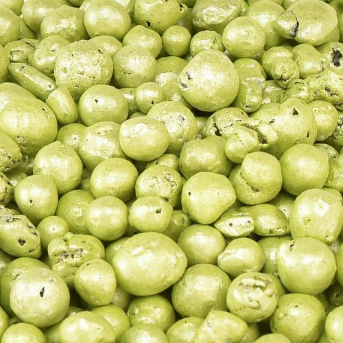 daiktų Briliantiniai dekoratyviniai karoliukai 4mm - 8mm žalia 1l