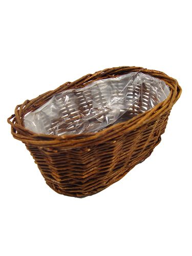 Floristik24 Duonos krepšelis apie 25 cm ovalus nenuluptas