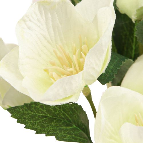 daiktų Kalėdinė rožių puokštė 39cm kreminė