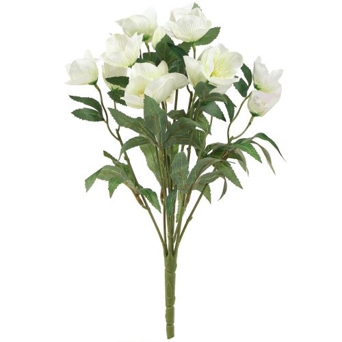 daiktų Kalėdinė rožių puokštė 39cm kreminė