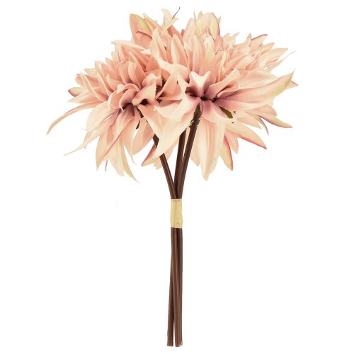 daiktų Jurginų dirbtinės gėlės rožinis žiedas Ø15cm L28cm 3 vnt