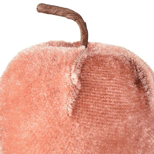 daiktų Dekoratyvinis obuolių audinys obuolių aksomas rudai geltonas Ø5cm A6cm 12 vnt.