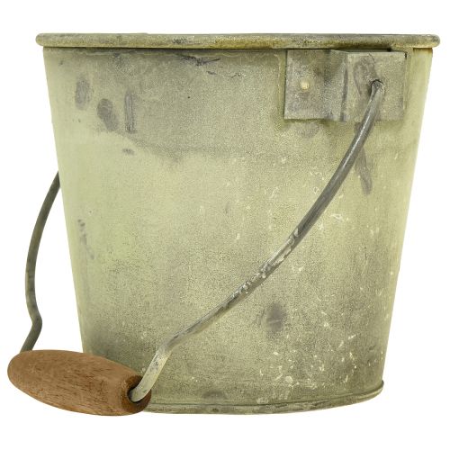daiktų Dekoratyvinis kibiras metalinis rūdžių vintage Ø15/17,5/22cm rinkinys iš 3 vnt.