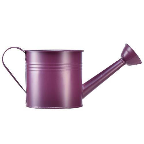 daiktų Dekoratyvinis laistytuvas violetinės spalvos metalinis vazonas Ø13,5cm H12,5cm
