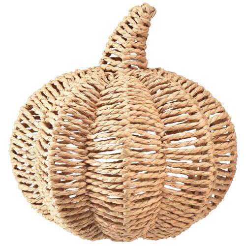 daiktų Dekoratyvinė moliūgų rafija natūrali kaimiška rudens puošmena Ø25cm H25cm