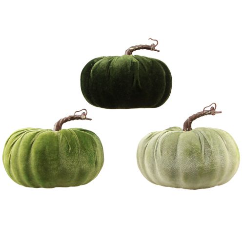 daiktų Deco moliūgas rudeninis žalias tamsiai žalias šviesiai žalias Ø18cm 3 vnt
