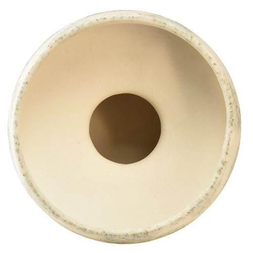 daiktų Dekoratyvinis dubuo keraminis dubuo kreminis pilkai žalias Ø20cm H16cm