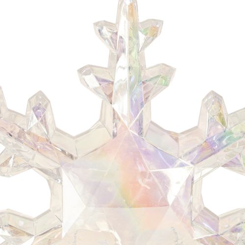 daiktų Dekoratyvinės snaigės, žiemos dekoracija, vaivorykštės, Ø14–15 cm, 2 vnt.