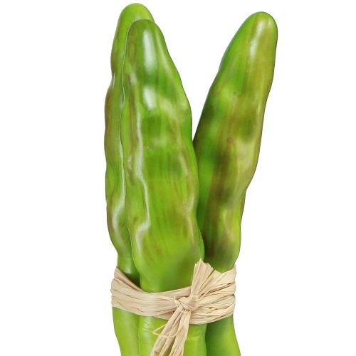 daiktų Dekoratyvinės šparaginės žalios dirbtinės daržovės L22cm Ø1,5cm 3vnt.
