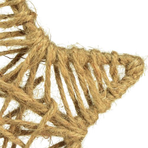 daiktų Dekoratyvinė žvaigždė pakabinti džiuto žvaigždutė natural Ø18cm 4 vnt