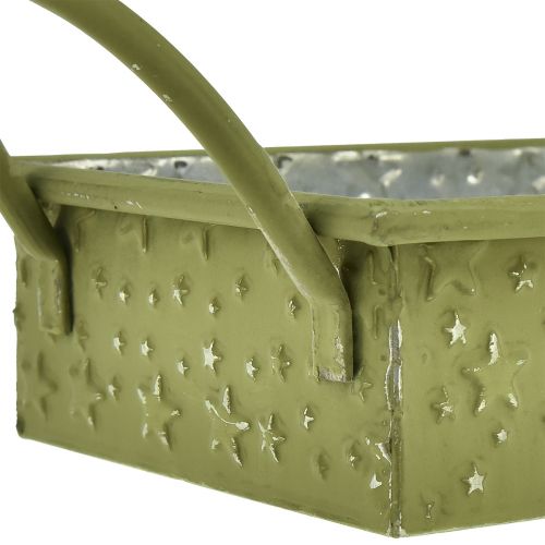 daiktų Dekoratyvinis padėklas kalėdinės žalios žvaigždės 49cm/43cm rinkinys iš 2 vnt