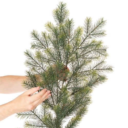 Dirbtinės eglės šakų girlianda kūrybinei floristikai, 175 cm | Floristik24.lt