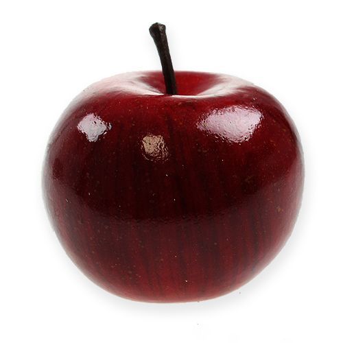 daiktų Dirbtiniai obuoliai raudoni, blizgantys 6cm 6 vnt
