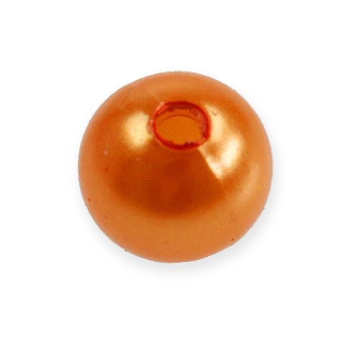 daiktų Dekoratyviniai karoliukai Ø10mm oranžiniai 115 vnt