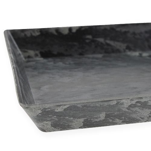daiktų Dekoratyvinis padėklas antracitas 27cm x 12cm