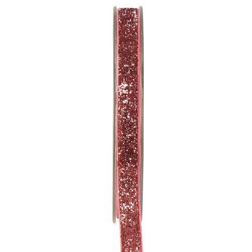 daiktų Dekoratyvinė juostelė rožinė blizganti juostelė papuošalų juostelė glamour W10mm L10m