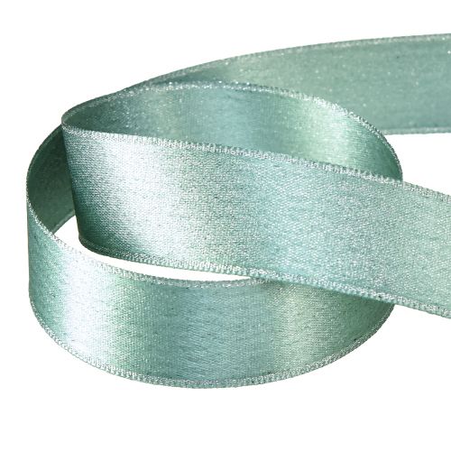 Floristik24 Dekoratyvinė juostelė dekoratyvinė juostelė, blizganti žalia spalva W25mm L20m