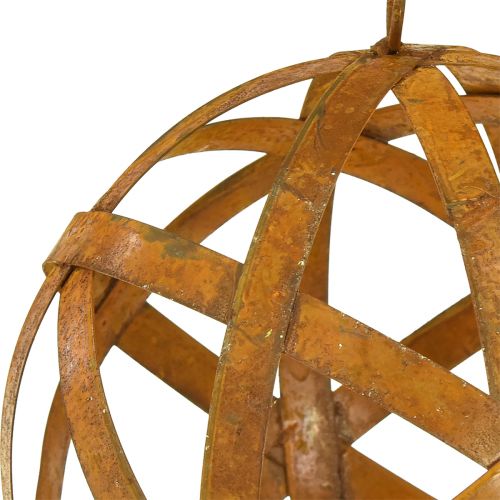 daiktų Dekoratyvinės metalinės rutulinės rūdys skirtos vintažiniam dekoravimui Ø20cm