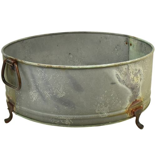 Dekoratyvinis dubuo su kojele metaline rankena rūdys 42/46,5cm rinkinys po 2