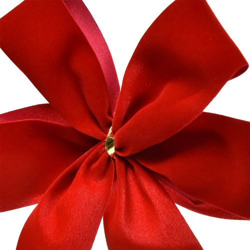 daiktų Dekoratyvinis lankelis raudonas aksominis lankelis 4cm pločio kalėdinis lankelis išorei 15×18cm 2vnt.