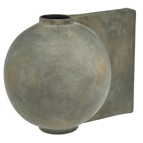daiktų Dekoratyvinė vaza keraminė antikvarinė išvaizda bronzos pilka 30×20×24cm