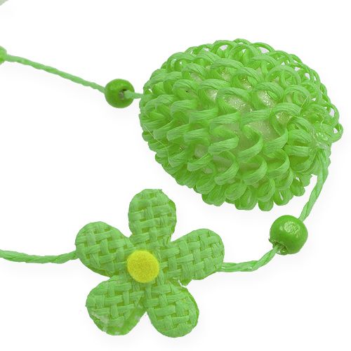 Floristik24 Velykinė girlianda žalia 120cm