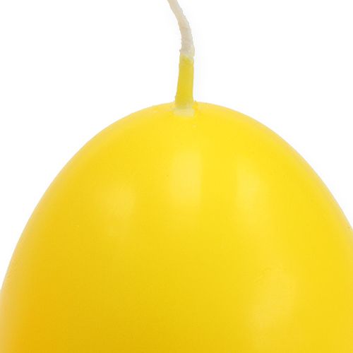daiktų Dekoratyvinės kiaušinių žvakės oranžinės, geltonos Ø6cm H12cm 4vnt