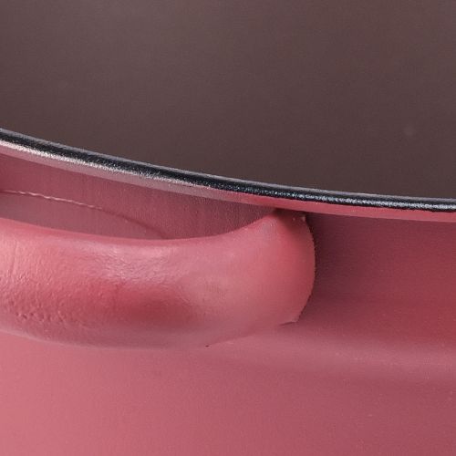 daiktų Kibiras su rankenomis metalinis dekoratyvinis kubilas raudonai sodinti Ø20.5cm H10.5cm