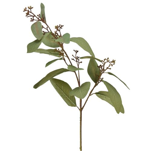 Eukalipto šakelė dirbtinė dekoratyvinė šakelė žalia dirbtinė šakelė 60cm
