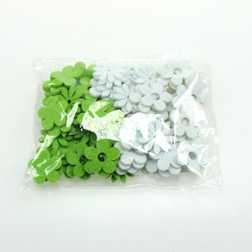 Floristik24 Veltinio gėlė žaliai pabarstymui, balta 3,5cm 96p