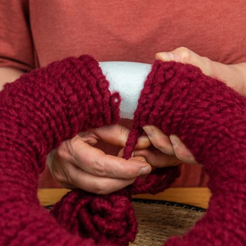 daiktų Veltinio virvelė Mirabell 25m tamsiai raudona