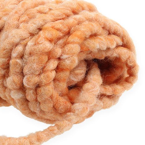 daiktų Veltinio virvelė puri Mirabell 25m šviesiai oranžinė