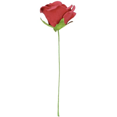 daiktų Foam Rose Foam Red Dirbtinės rožės 7,5cm 18 vnt