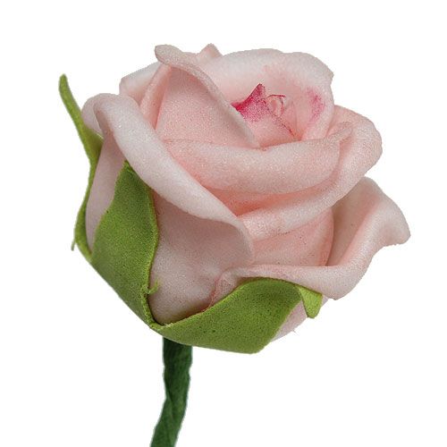 Floristik24 Foam Rose Ø3,5cm lašišos rožinė 30vnt