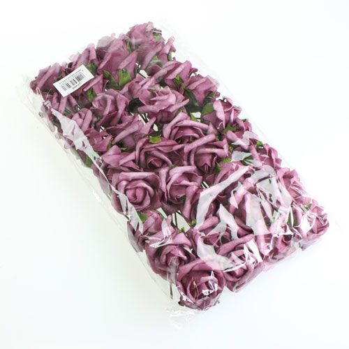 daiktų Putplasčio rožė Ø3,5cm violetinė 48 vnt