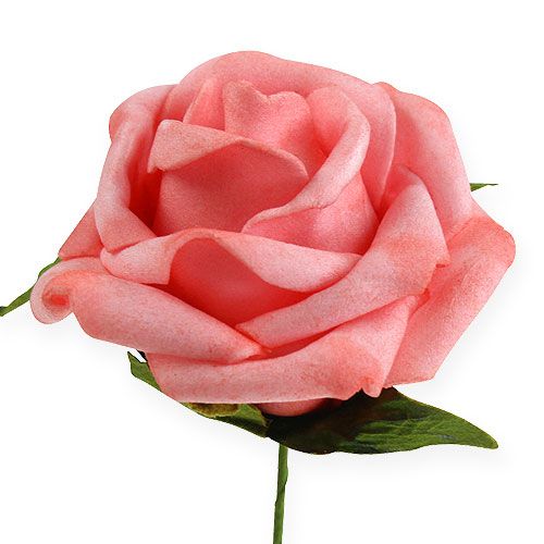 Floristik24 Putplasčio rožė Ø 6cm rožinė 27psl