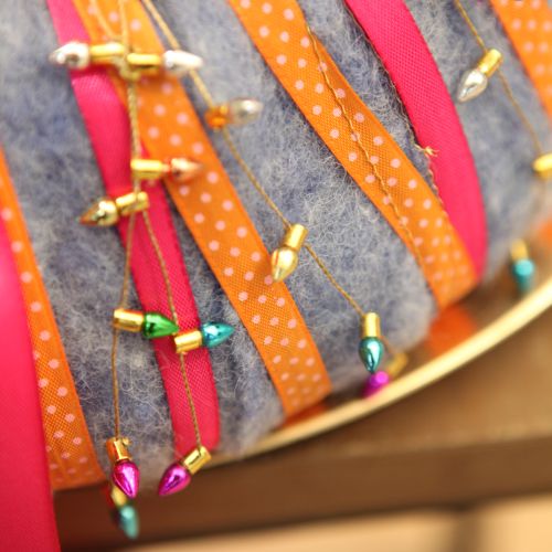 daiktų Dovanų juostelė taškuota dekoratyvinė oranžinė 10 mm 25 m