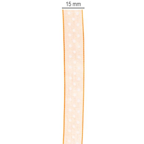 daiktų Dovanų juostelė su taškeliais elegantiškam dovanų pakavimui, 1,5 cm pločio, 20 m ilgio