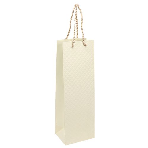 Floristik24 Dovanų maišelis buteliukams popierinis kremas 12×9×36cm 1 vnt