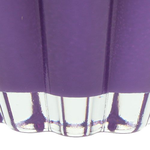 Floristik24 Stiklinė vaza "Bloom" violetinė Ø14cm H17cm
