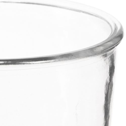daiktų Stiklinė vaza kūginė dekoratyvinė vaza skaidri Ø12cm A15,5cm 2vnt
