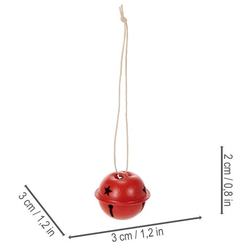 Varpelio formos dekoratyviniai pakabukai su žvaigždės motyvu, 3 cm, 9 vnt. | Floristik24.lt