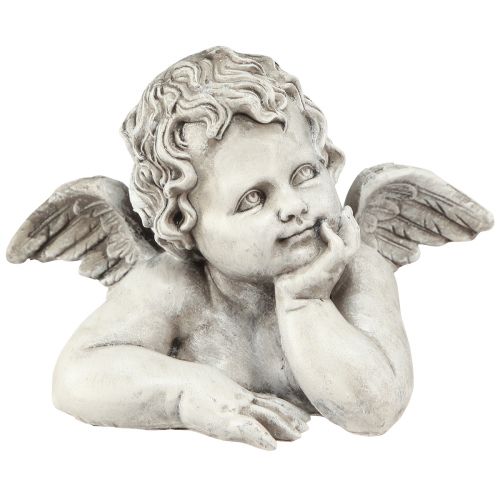 Floristik24 Kapo puošmena angelo biustas kapo puošmena poliresin 16×10×11,5cm 2 vnt.