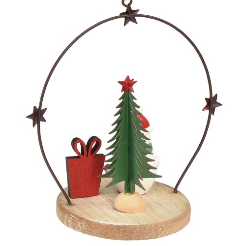 daiktų Dekoratyvinė kabykla Kalėdų Senelis Snowman Star H13cm 2vnt