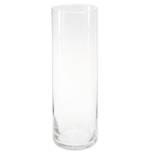 Floristik24 Aukšta stiklinė vaza kūgio formos gėlių vazos stiklas 30cm Ø10,5cm