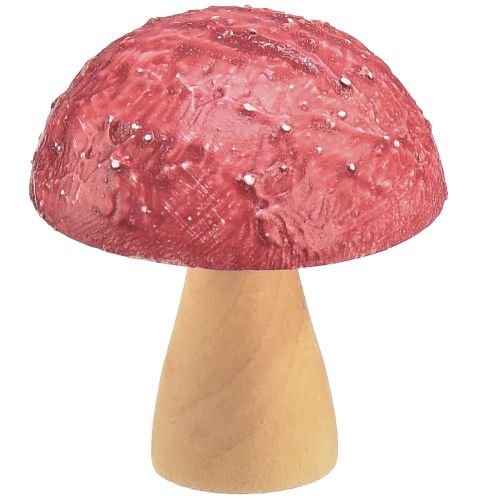 daiktų Mediniai grybai Dekoratyviniai grybai Stalo puošmena Rudens raudona Natūrali 5×6cm 9vnt