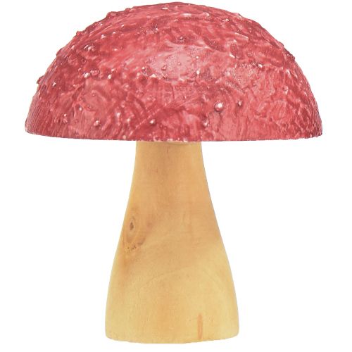 daiktų Mediniai grybai Dekoratyviniai grybai Stalo puošmena Rudens raudona Natūrali 5×6cm 9vnt