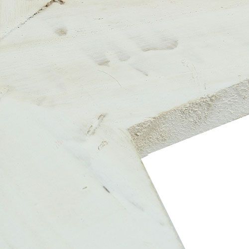 Floristik24 Medinė žvaigždė pakabinti 26,5 cm balta 1vnt
