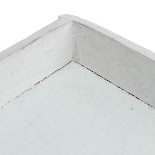 Floristik24 Medinis padėklas baltas 30cmx30cm