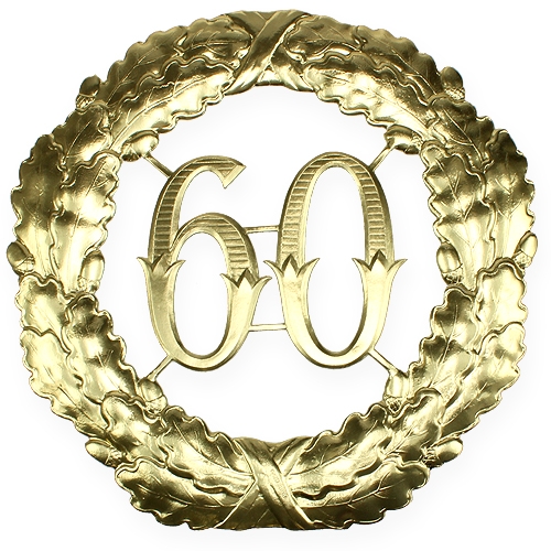 daiktų Jubiliejinis numeris 60 aukso Ø40cm